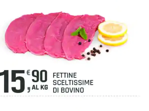 Fettine sceltissime di bovino