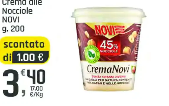 Crema alle nocciole Novi