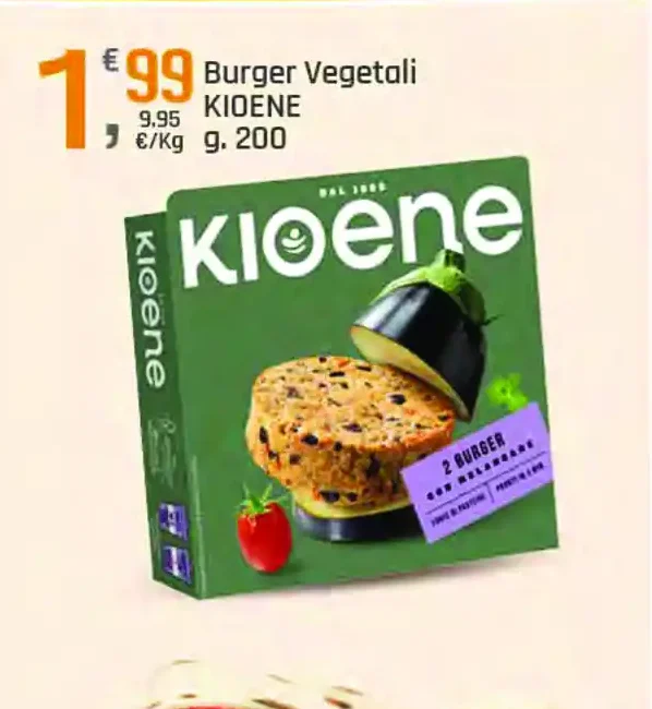 Burger vegetali Kioene
