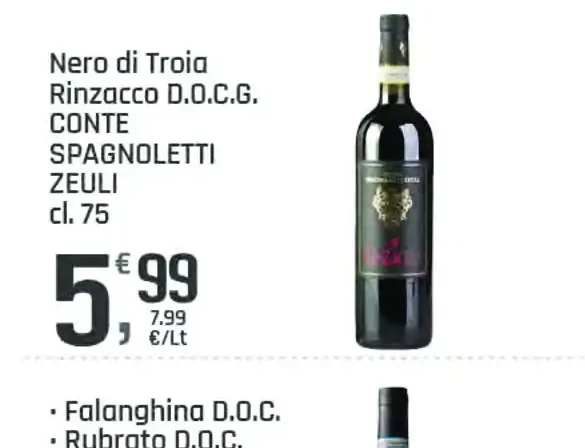 Nero di Troia Rin zacco DOCG