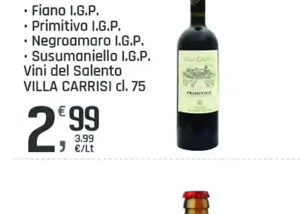 Vini del Salento Villa Carrisi