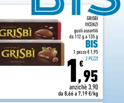 Grisbì Vicenzi assortiti 112-135 g