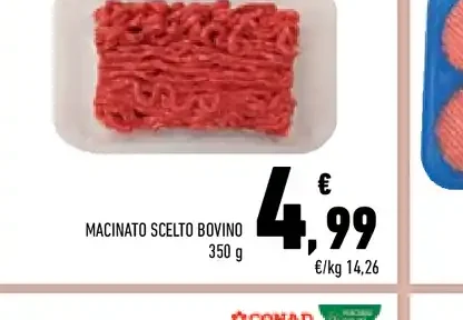 Macinato scelto bovino