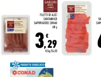 Filetti di alici cantabrico
