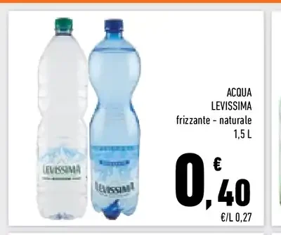 Acqua frizzante naturale Levissima