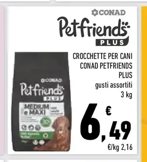 Crocchette per cani Conad Petfriends Plus