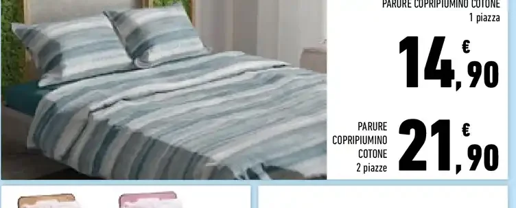 Parure copripiumino cotone