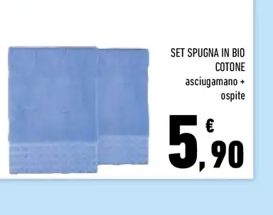 Set spugna in bio cotone