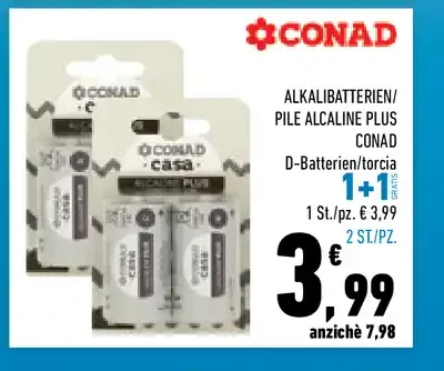 Pile alcaline Conad D