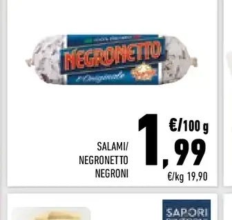 Salame Negronetto Negroni