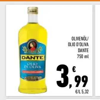Olio d'oliva Dante