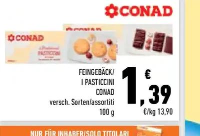 Pasticcini Conad