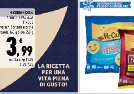 Piatto pronto 4 Salti in Padella Findus