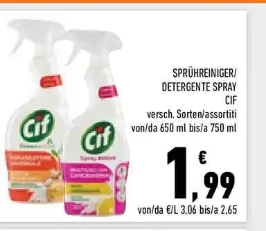 Detergente spray Cif