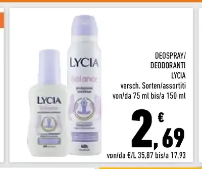 Deodorante Lycia