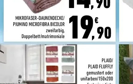 Piumino microfibra bicolore