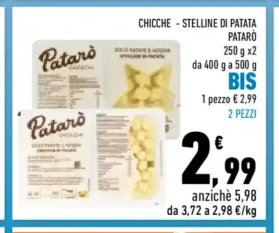 Chicche Stelline di Patata Patarò