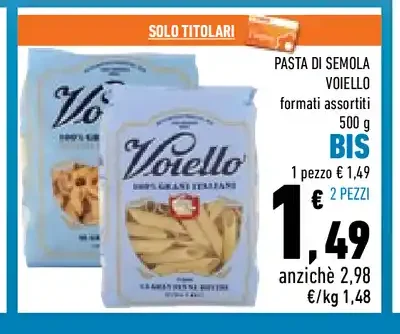 Pasta di semola Voiello