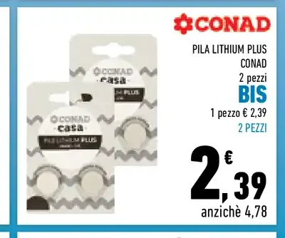 Pila lithium plus Conad