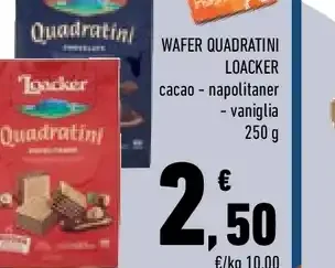 Wafer Quadratini Loacker
