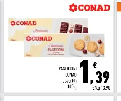 I Pasticcini Conad assortiti