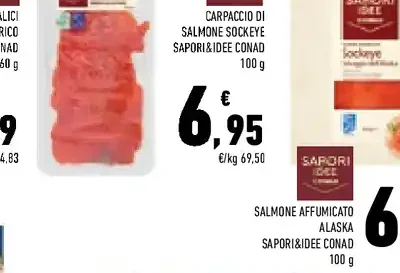 Carpaccio di salmone Sockeye Sapori&Idee Conad