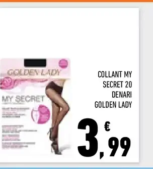 Collant My Secret Golden Lady