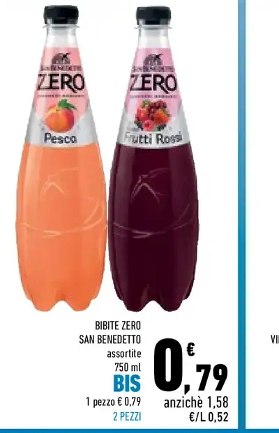 Bibite Zero San Benedetto 750 ml