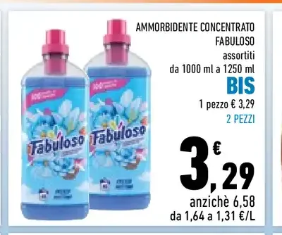 Ammorbidente concentrato Fabuloso 1000-1250 ml