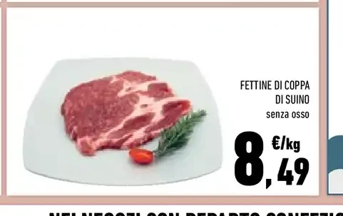 Fettine di coppa di suino