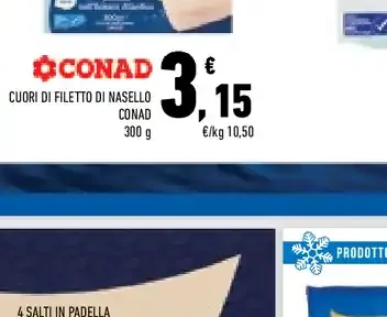 Cuori di filetto di nasello