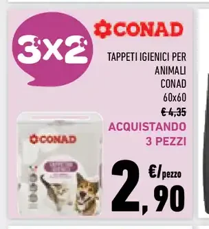 Tappetti igienici per animali Conad