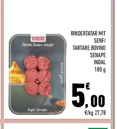 Tartare bovino senape