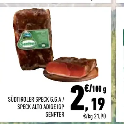 Speck Alto Adige IGP
