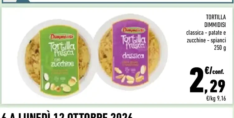 Tortilla dimmisi assortita
