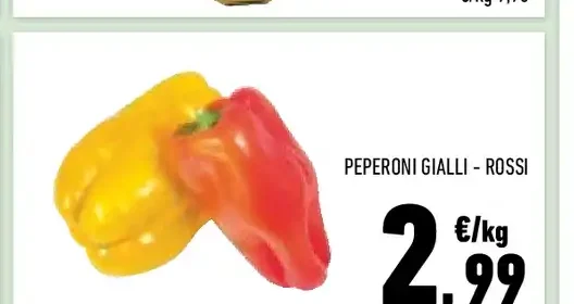 Peperoni gialli e rossi