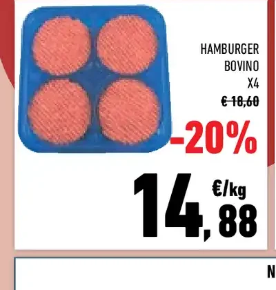 Hamburger bovino