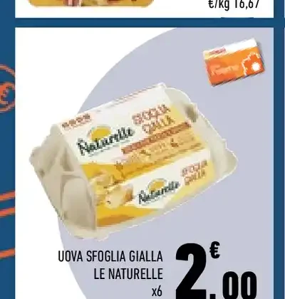 Uova sfoglia gialla Le Naturelle