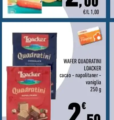 Wafer Quadratini Loacker