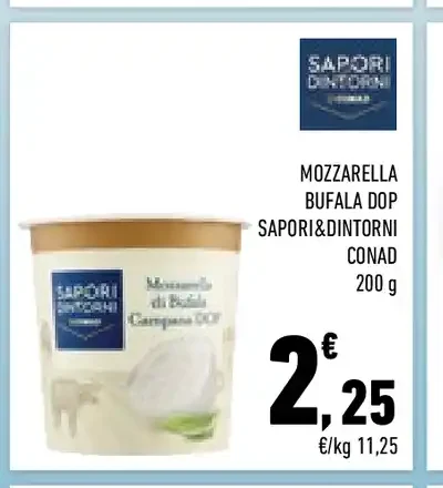 Mozzarella bufala DOP Sapori&Dintorni Conad