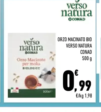 Orzo macinato bio Verso Natura Conad