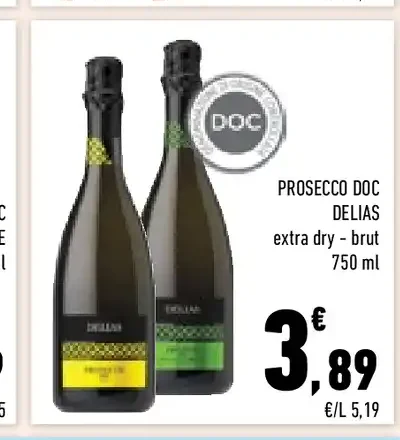 Prosecco DOC Delias extra dry brut