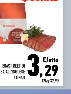 Roast beef di fesa all'inglese Conad