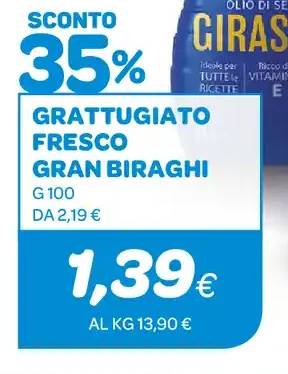 Grattugiato fresco Gran Biraghi