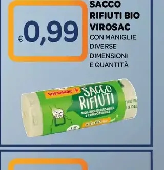 Sacco rifiuti bio Virosac
