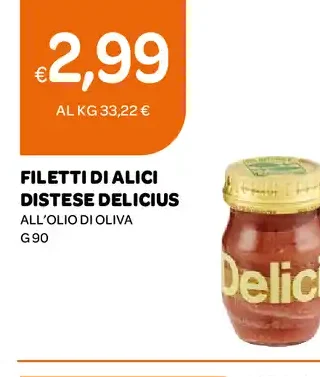 Filetti di alici Distese Delicius