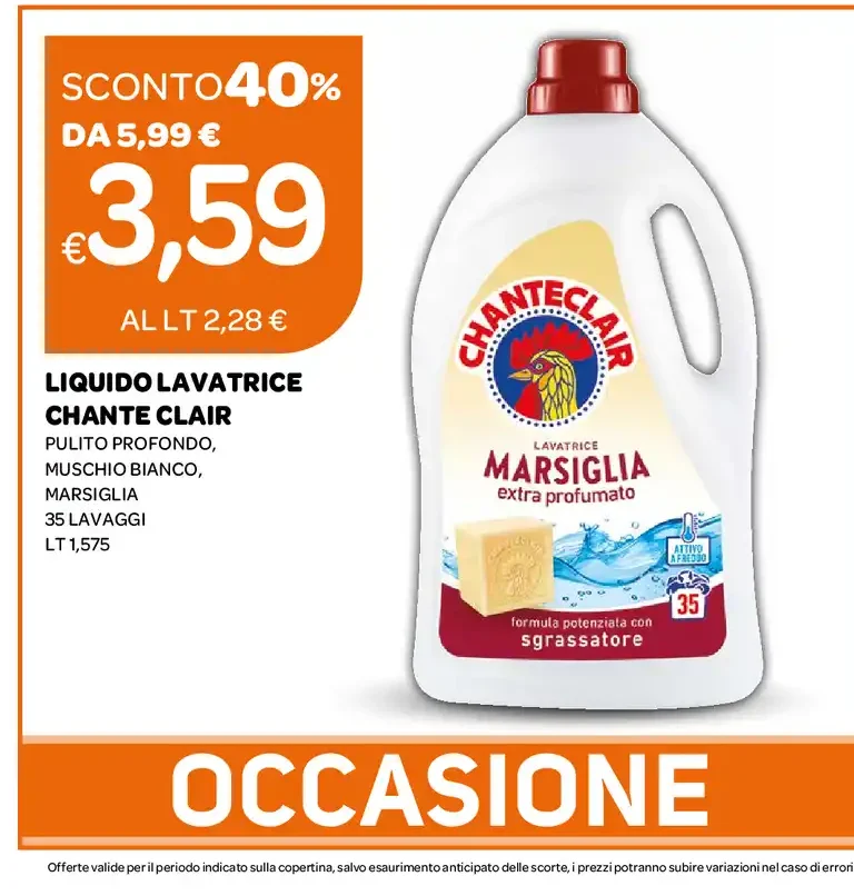 Liquido lavatrice Chante Clair