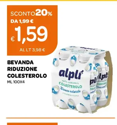Bevanda riduzione colesterolo Alplì