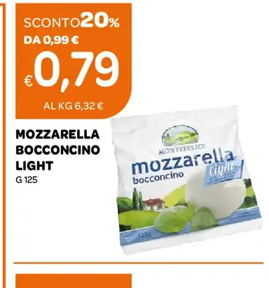 Mozzarella bocconcino light