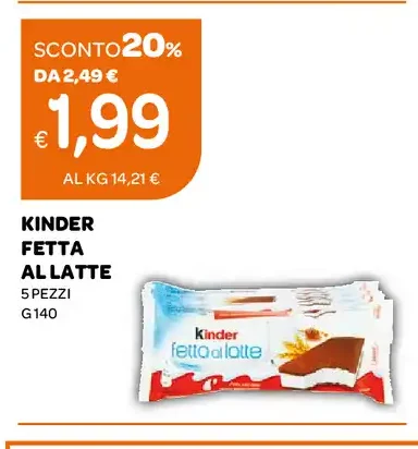 Kinder Fetta al Latte